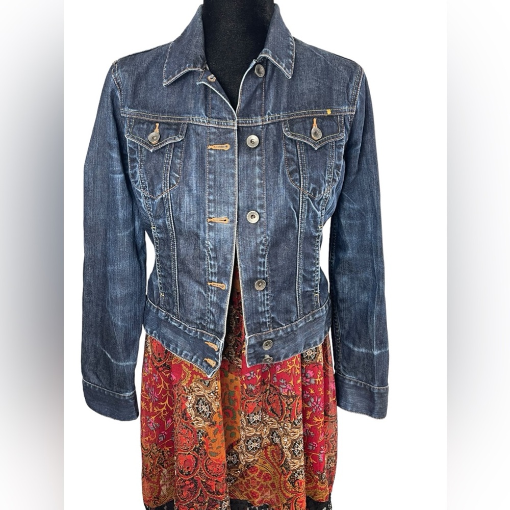 LUCKY BRAND Cotton Denim Trucker Jacket - Picture 12 of 15